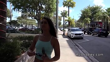 Preview 1 of Mistress Face Whipping - Pawg babe in leggings bangs outdoor