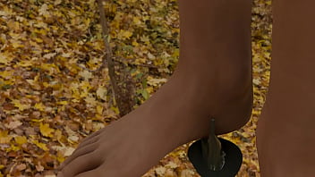 Preview 1 of Milf Oudoor - Guy Gets Milked By Creature