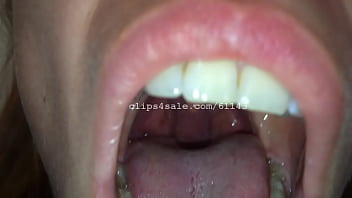 Preview 1 of Sani Liwon Sax Hd - Mouth Fetish - Silvia Mouth Video 1