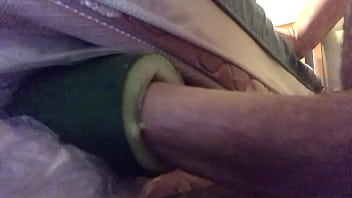Preview 2 of Schoom Girl - Fucking and Cumming in a Hollow Cucumber.MOV