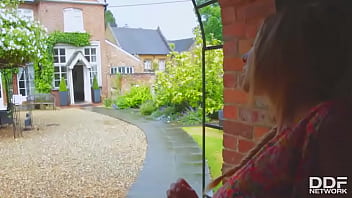 Preview 2 of Nude Lesbian Pissing Sports - Brits Gone Wild: Gardener Fucks Busty Maid in Bedroom
