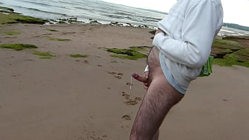 Preview 4 of Bazzerr Big Titis - A Quick Wank On The Beach