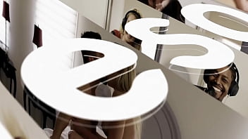 Preview 1 of Sisther Help Jerking - CURVACEOUS BLONDE Blake Blossom Rides Silver-Haired Stud Mike Mancini&#039_s HARD Cock