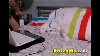 Preview 3 of Bbc Threesome Blowjob - Horny teen anal dildoing on webcam