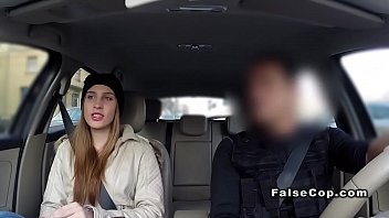 Preview 2 of Sunny Leone Fuck Hasbant - Sexy brunette bangs fake cop at home