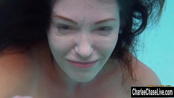 Preview 4 of Ozge Ozdemir Cum Tribute - Underwater Cock Teasing with Big TIt MILF Charlee Chase