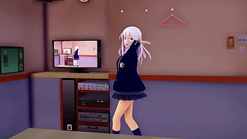 Preview 2 of Femdom Sex Evil - Ro Chan has sex with guy in dream Mmd