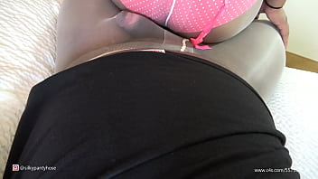 Preview 2 of Momokun Nudes - Pantyhose on Pantyhose Cock Teasing