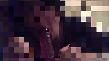 Preview 4 of Anal Prostitute Hotel - chubby 18yo sucking on his purple dildo