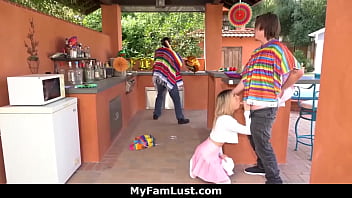 Preview 2 of Wwe World Champion Xxx Video - The Two Step-Siblings Get so Horny from The Thrill of Almost Getting Caught  - myfamlust