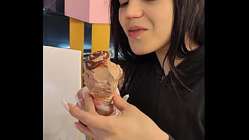 Preview 1 of Sweating Naidu - I take my step-cousin to eat ice cream then she pays me by eating me like ice cream