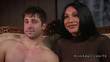 Preview 4 of Yami Guhtm - Shemale mistress anal fucks male slave