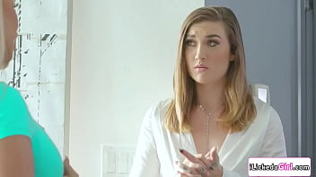 Preview 1 of Xxx Video Sham - Lesbian couple double penetrating neighbor with strap on