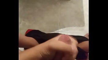 Preview 2 of Real Desk Virgin - Masturbate in ba&ntilde_o