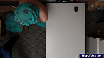 Preview 2 of Nazanin Bayati - Arab teen shoplifter boned by LP officer