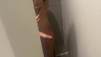 Preview 1 of Japan Sister Sleeping Full Video - My Gym Cruising in showers Blowjob Cum on Face Masturbation Bareback fucking creampie Lots of cum