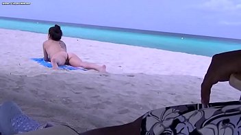 Preview 4 of Budak Tahun Sex - Latina Exhibitionist Wife Alison Public Nude Beach Voyeur Cock Tease!