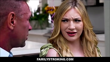 Preview 1 of Black Teens Squrit Orgy - FamilyStroking - Small Tits Virgin Teen Stepdaughter Cums For Stepdad - Daisy Lavoy,  Peter Fitzwell