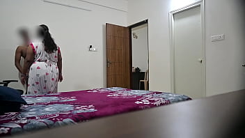Preview 1 of Sunny Loeny Ful Hd Xvideo - Fucking girlfriend mouth and blowjob while maid cleaning room
