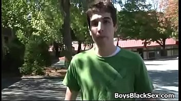 Preview 2 of Chine Cum - Blacks On Boys - Gay Interracial Hardcore Bareback Fuck 08