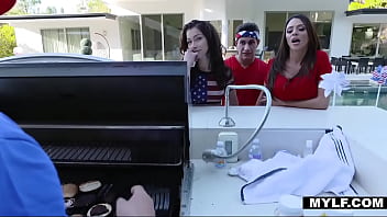 Preview 4 of Ffm Pictures Brutal - 4th Of July StepFamily Fucking BBQ