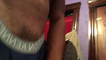 Preview 1 of Mmf 2 Coccks In One Hand - Tirando o Pau pelo buraco da Cueca