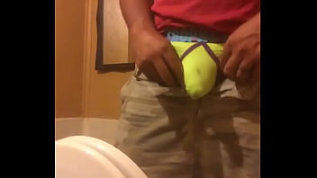 Preview 4 of Turbanli Bakire - Hot guy peeing big cock bathroom urinal spy