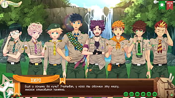 Preview 2 of Thai Lesbian Videos - Game: Friends Camp path 2,  part 21 - The top of the waterfall (russian voiceover)