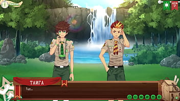 Preview 1 of Thai Lesbian Videos - Game: Friends Camp path 2,  part 21 - The top of the waterfall (russian voiceover)