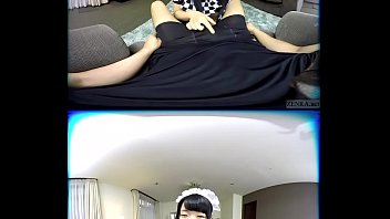 Preview 2 of Anal For Mony - ZENRA VR Japanese AV star Azuki maid handjob fantasy