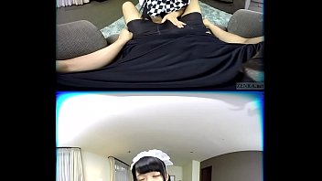 Preview 3 of Anal For Mony - ZENRA VR Japanese AV star Azuki maid handjob fantasy