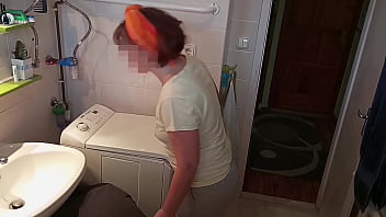 Preview 1 of Family Lisa Ann - part 1: Sexy,  mature wife gets fucked by washing machine repairman - while husband sleeps. After waking up,  unsuspecting husband fucks wife too.