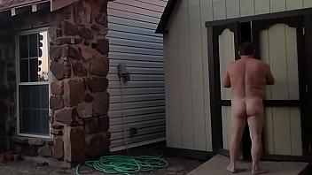 Preview 1 of Dani Daniel Nipples Sucking - Living Nude in a Shed