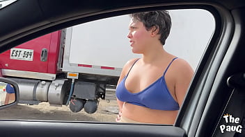 Preview 1 of Cute Nn - Latina gordita con gran culo se subi&oacute_ al auto y le ofreci&oacute_ sexo a un desconocido