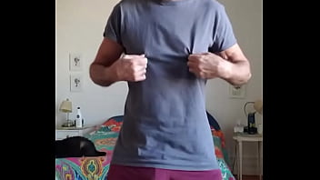 Preview 1 of Retro Germany - Pervy PapiFachero trying to keep warm in winter by rubbing his daddy boner bulge in his N2N shorts and pink thong! #bulge ...