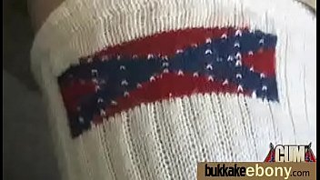 Preview 2 of Oldiest Porn - Ebony Babe Sucks Group Of White Guys 1
