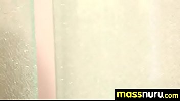 Preview 1 of Busty Stallone - Nuru Massage Ends with a Hot Shower Fuck 23