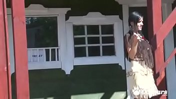 Preview 1 of Son Blackmail Mom For Money Ant - Sexy Indian Ema Black Gets Naked Outdoors