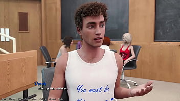 Preview 2 of Devin Lww - Being A DIK #73 - The Busty Hot Cheating Milf Teacher With Short Hair Passes The Entire Class Of Gender Studies