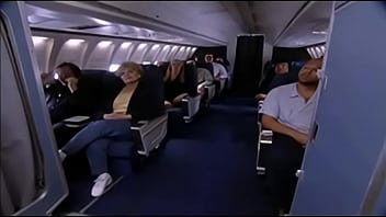 Preview 1 of Train Spy Hidden - 2 girls and 1 man in a plane