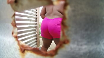 Preview 3 of Riyal Momsex - Camara amateur en cabina de playa ( al aire libre)