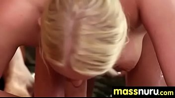 Preview 2 of Mom Son Hindi Dubbed Japanese - slippery nuru massage for lucky dude 20