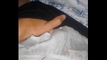 Preview 2 of Lezbo Hard - In front of me,  my stepfather is playing games on the computer,  and I am masturbating my pussy under the blanket - Lesbian Illusion Girls