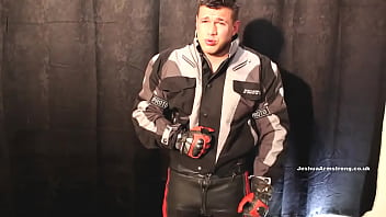 Preview 1 of Ibu Tree Some - Leather biker Stud Wanking