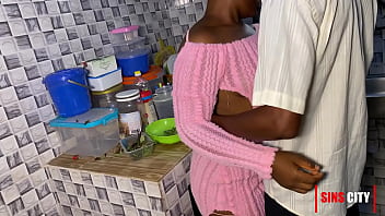 Preview 1 of Tyre Shop - Wife cheats with her stepson in the kitchen