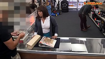 Preview 1 of Saritabig Khuri - Busty wife rammed by pervert pawn dude