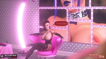 Preview 2 of Bazzets Com Hd 1089 - Futa3dX - Blonde Bimbo Barbie Gets Trained And Fucked By Hot Redhead Futa Babe - Comic
