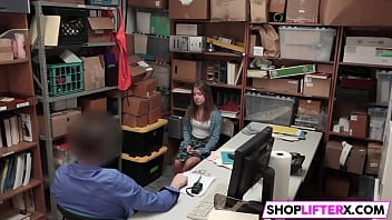 Preview 1 of Vangina L8ck - Shoplifter girl gets caught and punished