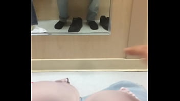 Preview 2 of Force Fuck Italian - jacking off in fitting room