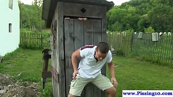 Preview 2 of Aniinal Sec - Piss fetish babes share a huge cock